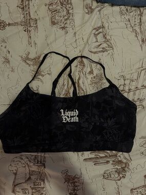 Black Liquid Death Sports Bralette